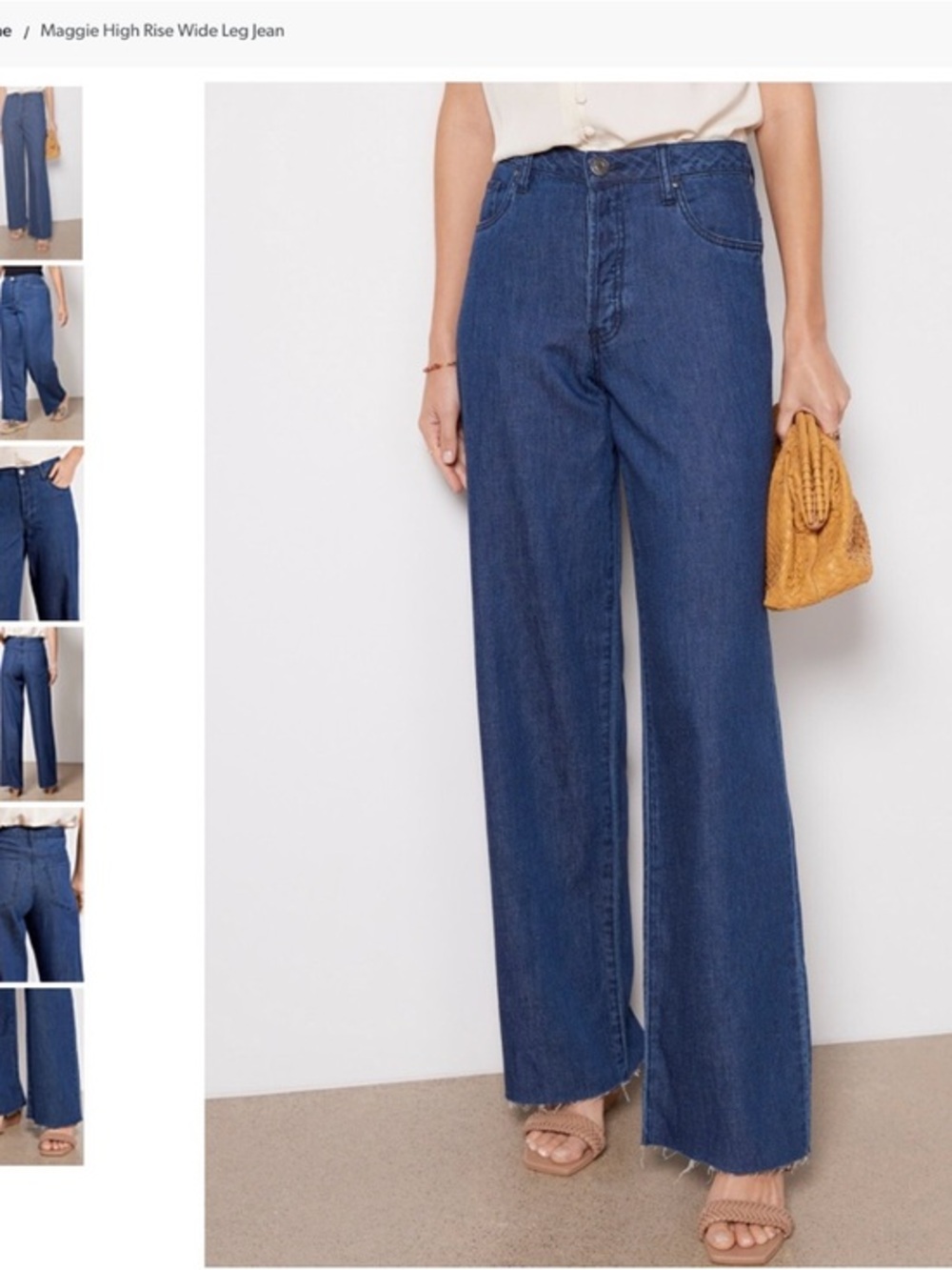 🌸 E3- Maggie High Rise Wide Leg Jeans💙